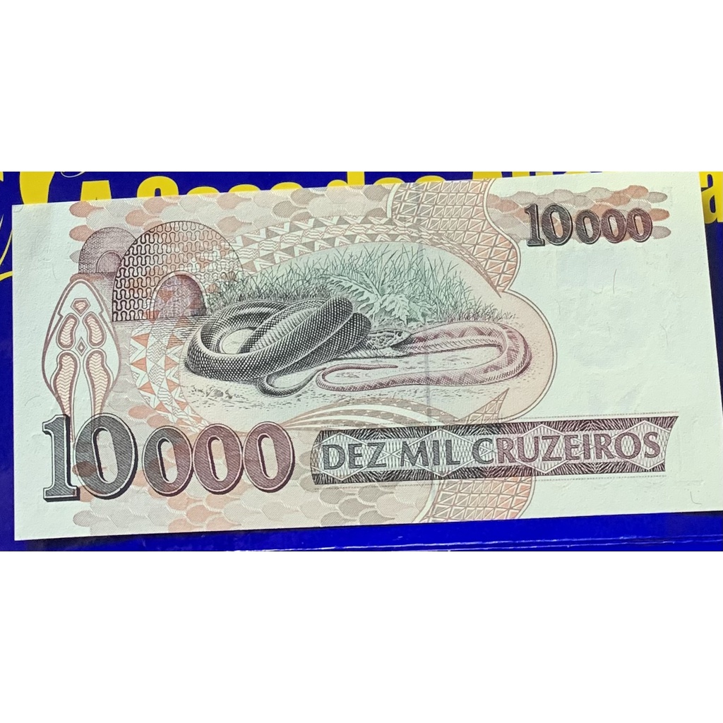 Cédula 10 Mil Cruzeiros Banco Central Brasil