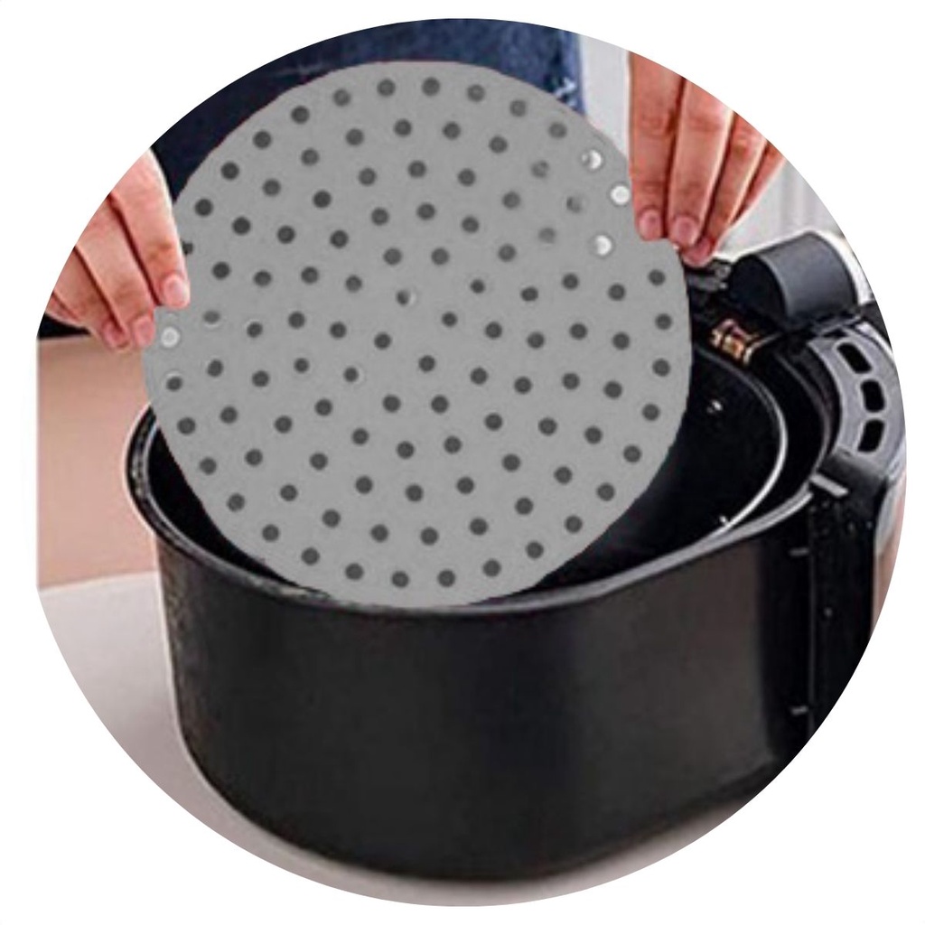 Tapete Protetor Silicone Redondo Para Air Fryer Forno Micro-ondas Antiaderente Não Gruda Universal em Oferta na Shopee
