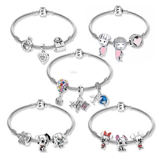 LI Berloque Moda Com 925 Pingentes Encantam Pulseira De Bricolage