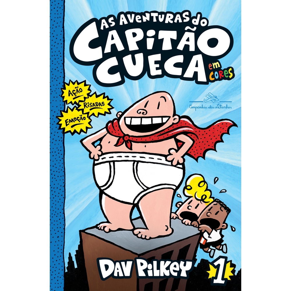 As aventuras do Capitão Cueca - Em cores! em Oferta na Shopee