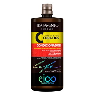 Eico Condicionador Leave-In Tratamento Cura Fios Força Vitalidade Sem Sal 450ml