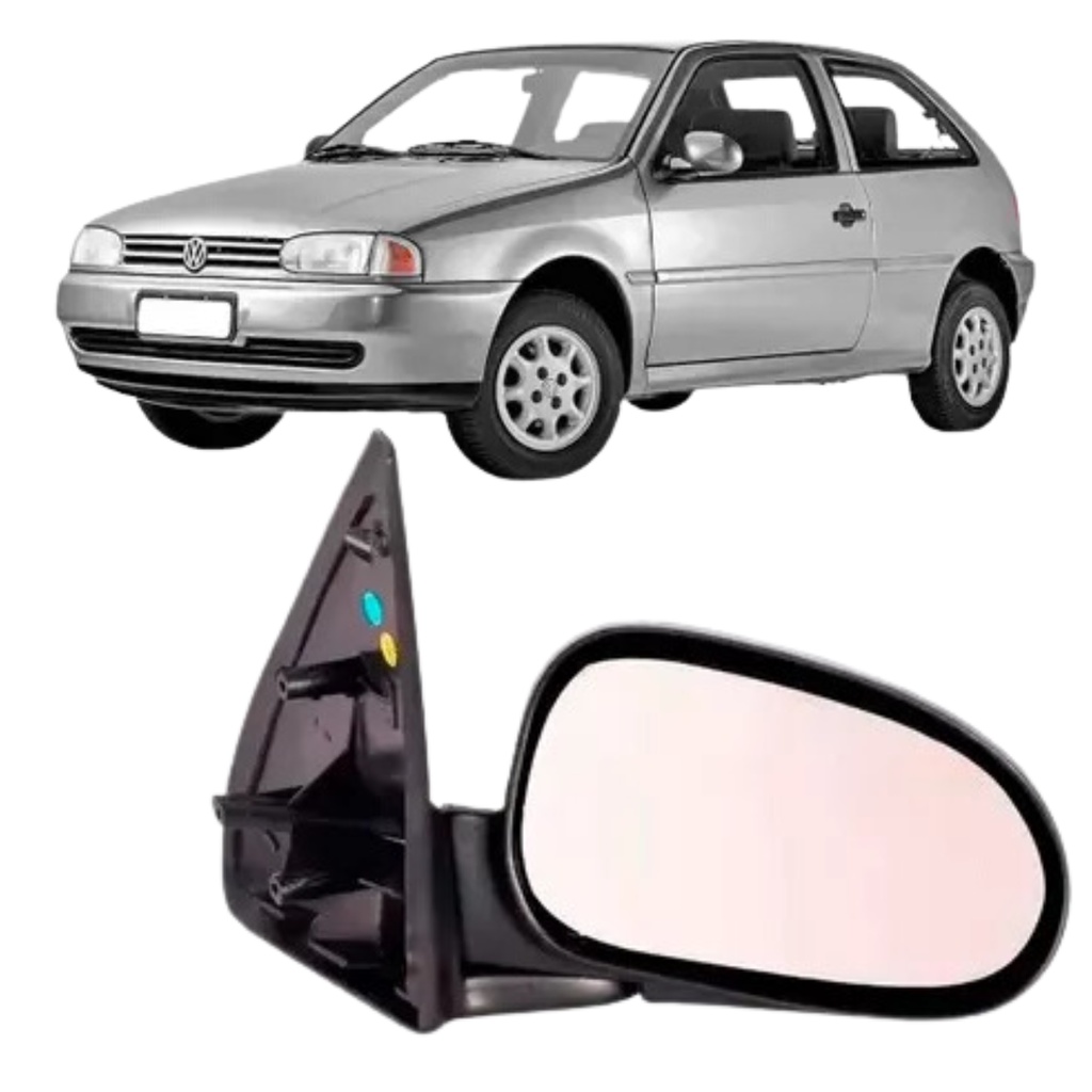 Retrovisor Gol G2 Bola Lado Motorista 2 Portas 1995 Até 1999 em Oferta na Shopee