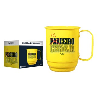 Caneca de Alumínio Cerveja Chopp Pai Parceiro 500Ml em Oferta na Shopee