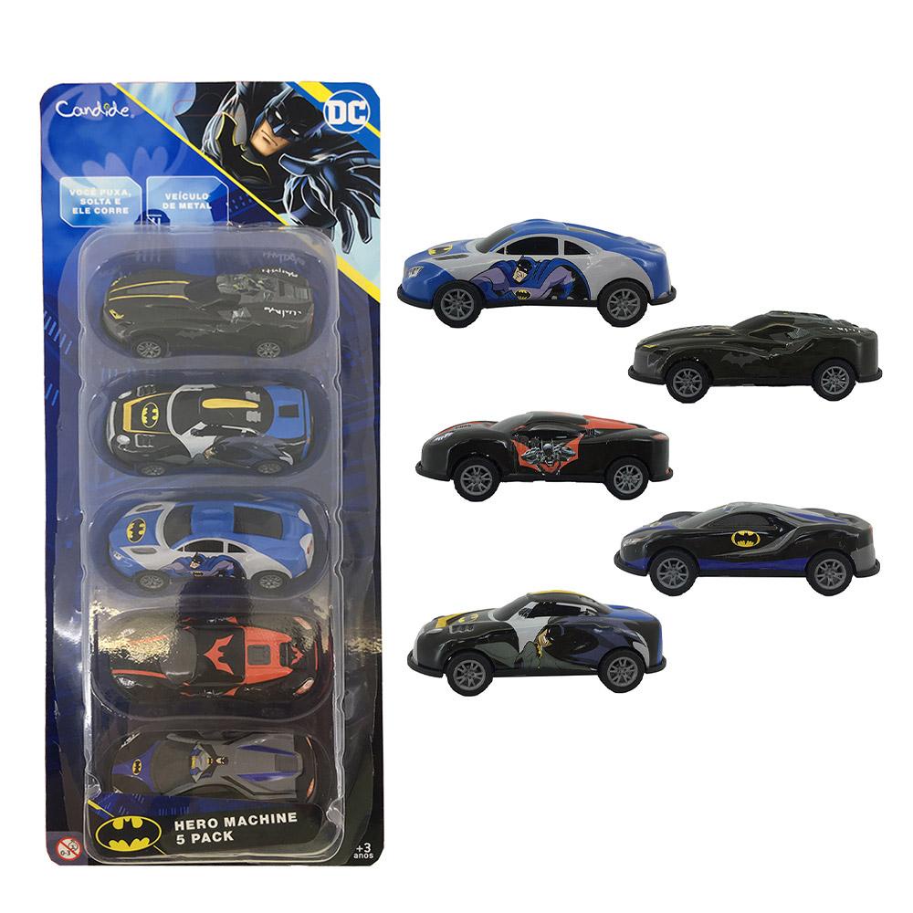 Mini veiculos pull back com 5 - Batman em Oferta na Shopee