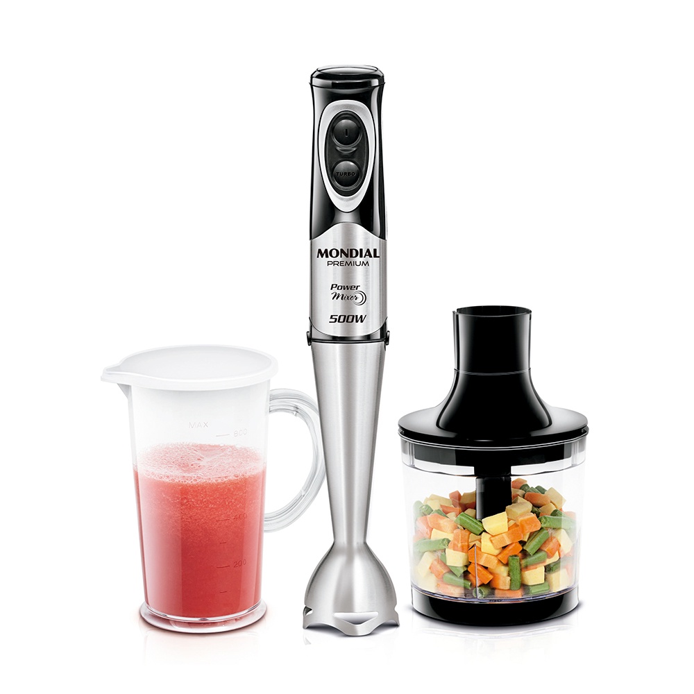 Mixer Premium Mondial 500W Power M-07 Preto/Inox