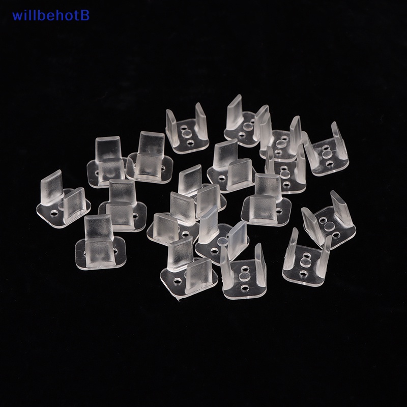 [WillbehotB] 20Pcs Clip De Fita Neon 6x12mm/8x16mm Fixação De LED ABS Clipes De Moung Plástico [Novo] em Oferta na Shopee