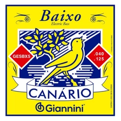Encordoamento Baixo Giannini 4 Cordas Canário GESBX Aço 0.040