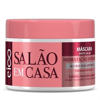 Eico Máscara Tratamento Capilar Creme de Hidratação Intensiva Salão Em Casa 270g Cabelos Ressecados e Opacos Vegano