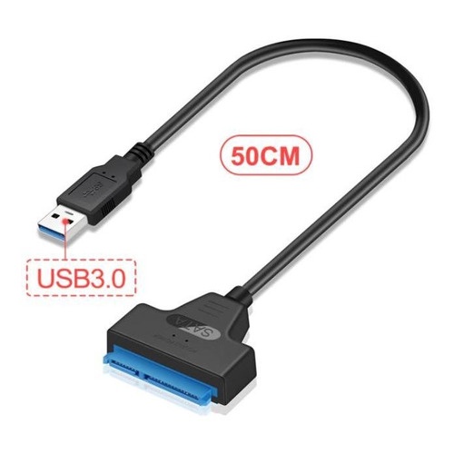 Adaptador Conector  Usb3.0  Sata Hd2.5 Ssd 50cm Frete Grátis