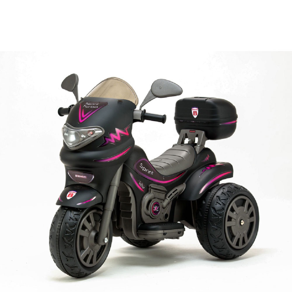 Moto Eletrica Sprint Turbo 12V Com Capacete Boy e Girl Biemme em Oferta na Shopee