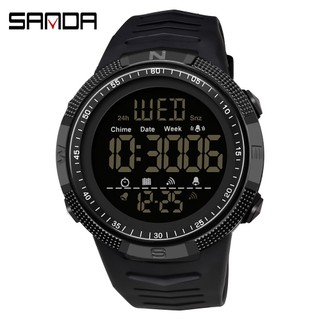 SANDA Fashion Militar Relógios Homens 50M À Prova D 'Água Choque Masculino Relógios Esportivos LED Eletrônicos Relogio Masculino