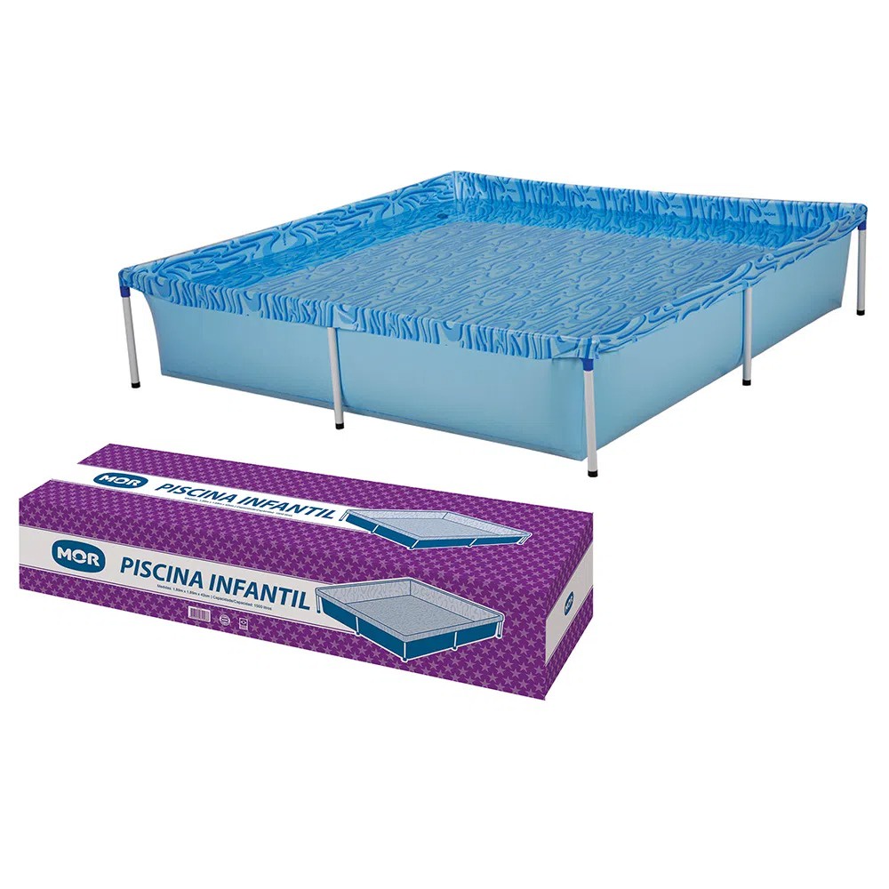 Piscina infantil 1500 L Quadrada Mor