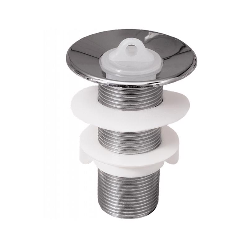 Válvula Para Lavatório PVC Sem Ladrão Cromada