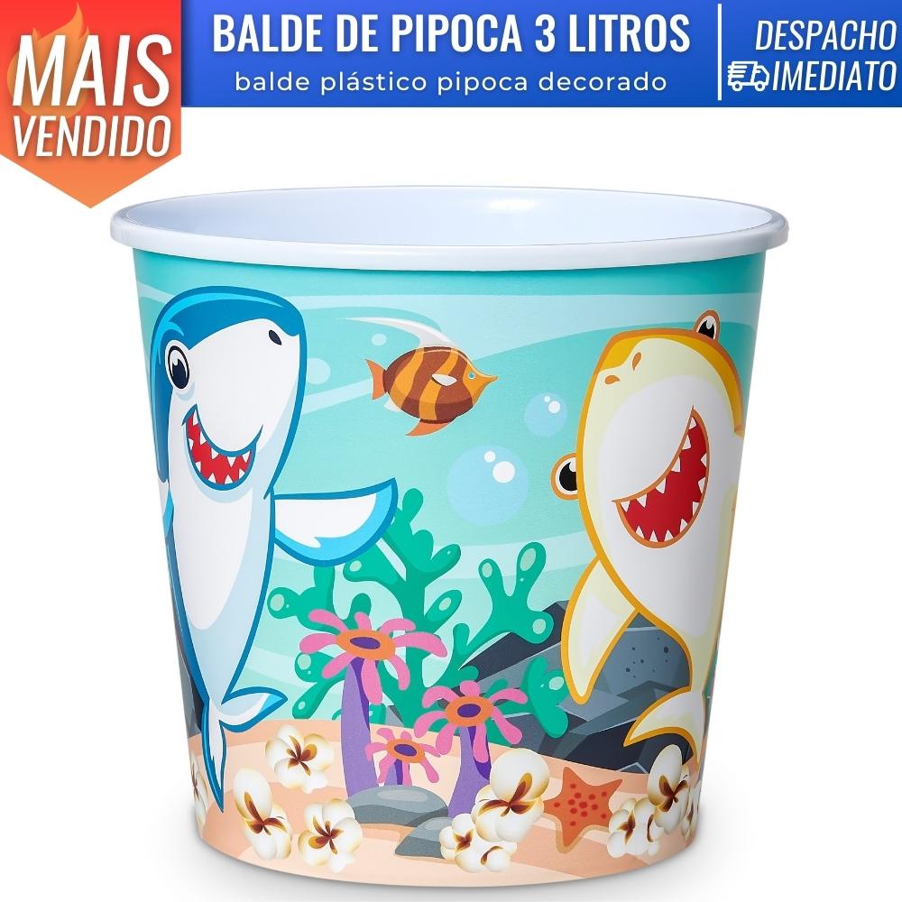 Balde Para Pipoca Cinema Filme Decorado Infantil 3 Litros