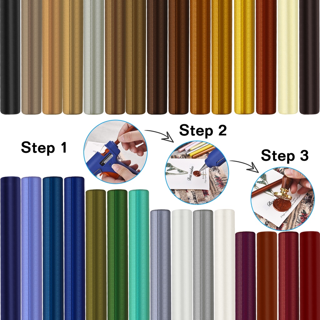 10pcs DIY selo cera varas para derretimento cola pistola selando cera varas de festa de casamento convite cera de vedação para decoração de presente de moda