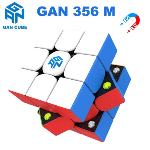 GAN 356 M Lite Verion 3x3 Cubo magnético de velocidade, GAN Cube, 3x3x3 Magic Cube, Stickerless Puzzle Cube Toy Presente para criança