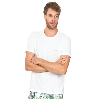 Camiseta Masculina Logo Bordado Manúscrito Polo Wear Off White