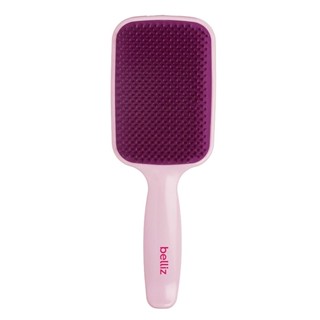 Escova De Cabelo Belliz Flex Raquete Rosa