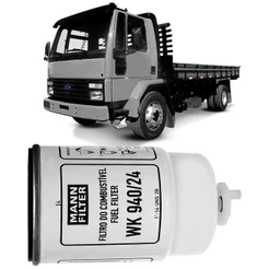 Filtro Separador Racor Ford Cargo 1215 Cummins 6BT 5.9 92 a 99 MANN-FILTER WK940/24