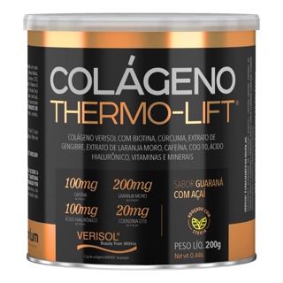 Colágeno Hidrolisado Verisol Cafeína Ácido Hialurônico Biotina Thermo Lift 200g Nutrilibrium em Oferta na Shopee