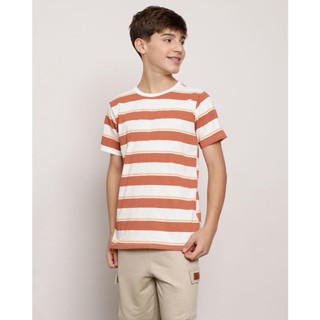 Camiseta Juvenil Manga Curta Listrada Off White