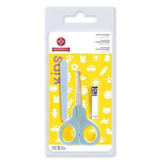 Kit Cuidados Bebe Azul 5 Peças Kids Mundial BC-199A