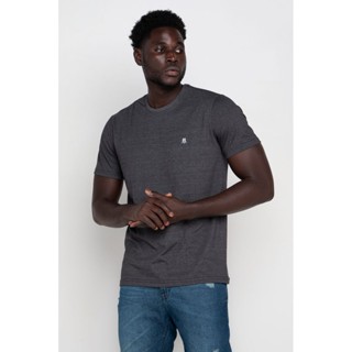 Camiseta Masculina Bordado Off White Polo Wear Cinza Escuro