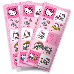 Adesivo Quadrado - Hello Kitty Rosa - 30 unidades - Festcolor - Rizzo