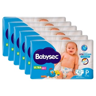 Fralda Descartável Babysec Ultra Mega Galinha Pintadinha Tamanho P - 6 Pacotes com 42 Fraldas - Total 252 Tiras em Oferta na Shopee