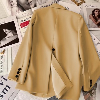 Moda Gengibre Blazer Autumn spring Blazer Influenciador de Gengibre Fato Casual de Temperamento de Rua Frito