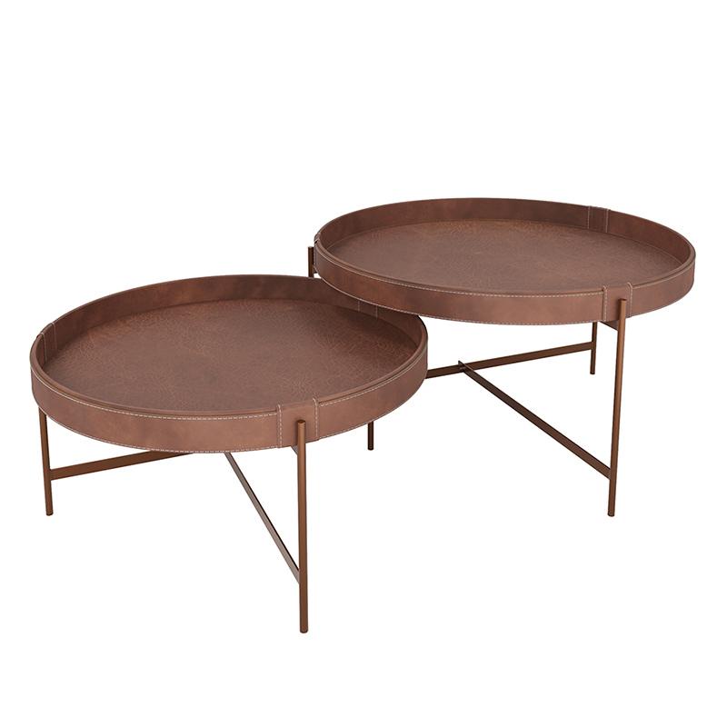 Conjunto Mesa De Centro Sala Décor 700 e 600 Pés de Metal em Oferta na Shopee