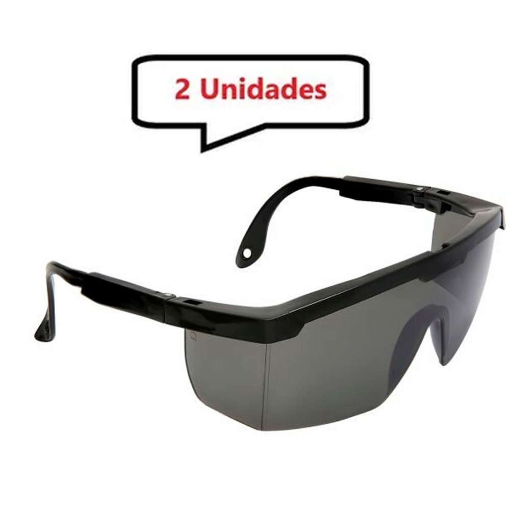 Kit 2 Óculos Fume Proteção Epi Oferta Envio Imediato 24Horas em Oferta na Shopee