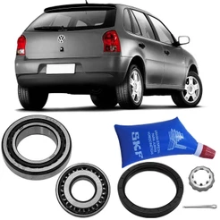 Kit Rolamento Roda Gol G3 G4 2001 A 2014 Traseiro S/abs Skf