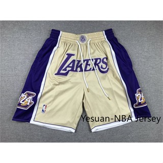 Bermuda de Basquete Los Angeles Lakers Kobe Bryant Hall of Fame Gold Basketball nba Shorts
