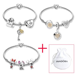 HY berloque Conjunto De Pulseiras De Amor Com Berlokes De Prata 925 Pingente De Encanto Bolsa