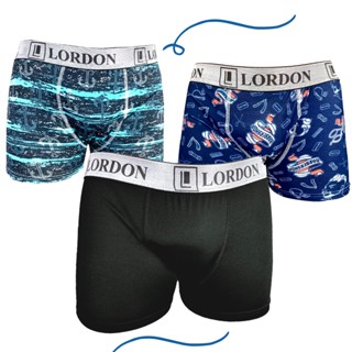 Kit 3 Cuecas Box/Boxer Adulto P ao Plus Size Masculino Mix Estampado Liso Microfibra