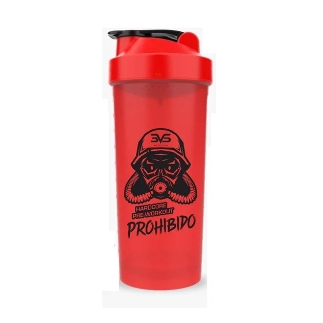 Coqueteleira Prohibido (600ml) - Cor: Vermelha