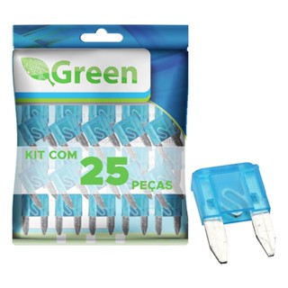25 X Fusível Automotivo Lâmina Mini Kit Com 25 Peças 15amp