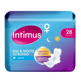 Absorvente Intimus Dia & Noite Extra Suave Com Abas - 28 Unidades