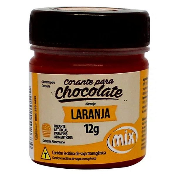 Corante em Pasta para Chocolate Laranja 12g Mix - Rizzo Distribuidora
