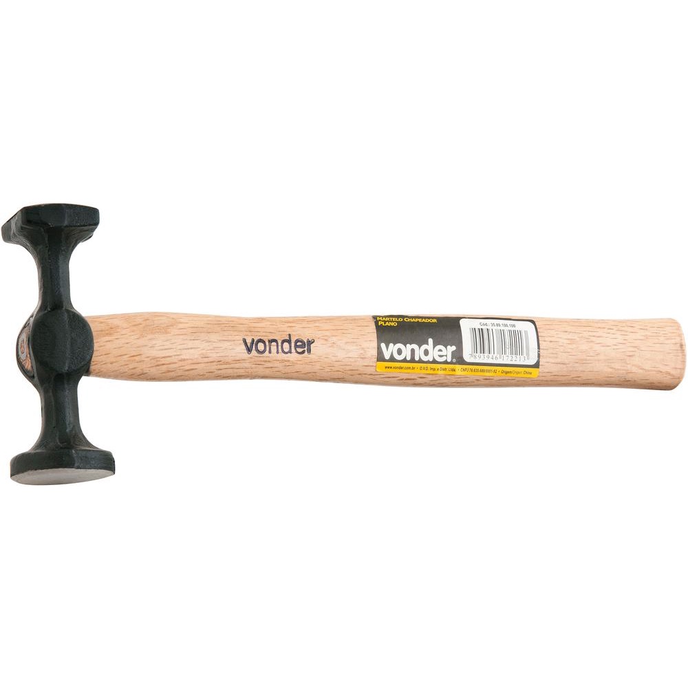 Martelo chapeador plano cabo madeira - Vonder em Oferta na Shopee