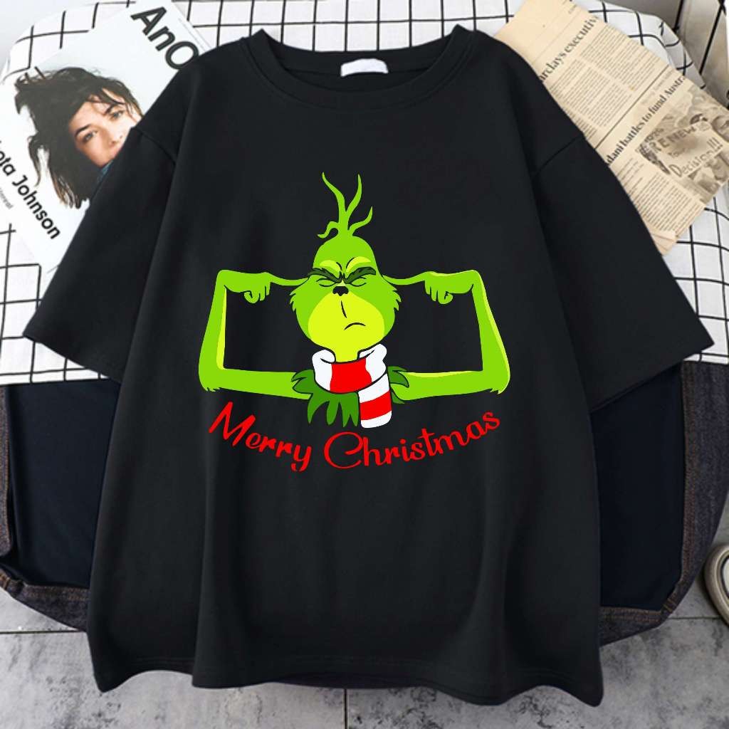 Camiseta Invicto Merry Christmas Gri Nch Unissex 100% Algodão Prime