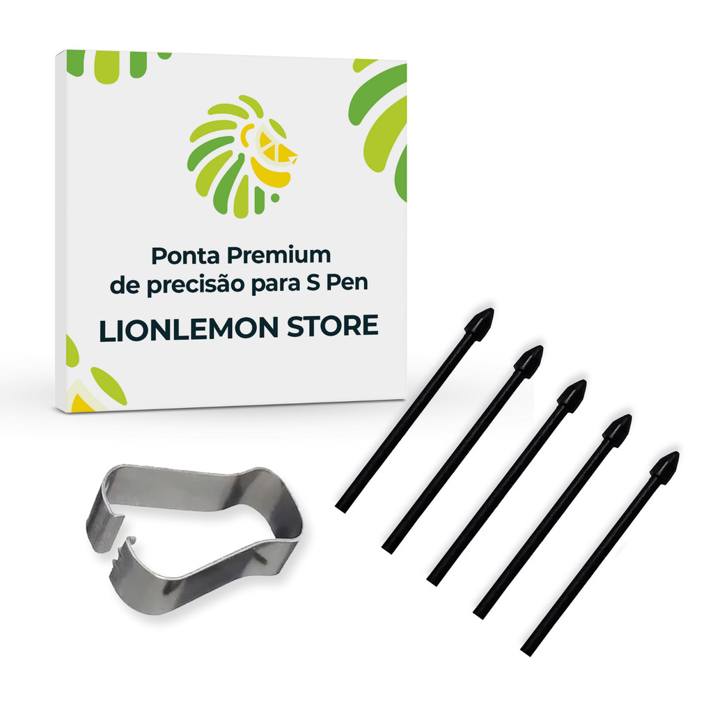 Ponta Premium de Substituição para S Pen Samsung Galaxy S21, S22, S23, S24, S25 Ultra, Note 10/20, Z Fold (c/ extrator)