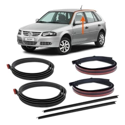 Kit Borracha Pingadeira Friso Teto Gol G3 E G4 Portas - Par