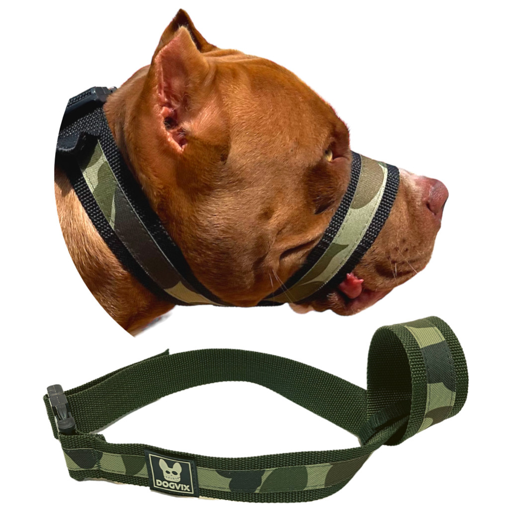 Focinheira Moderna Tática Militar Confortável e Ajustável Para Cães Pet Cachorro