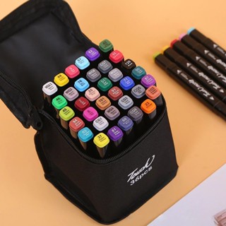 24/36/48/60/80 Cores Caneta Marcadora Com Ponta Dupla  Pintura De Arte Conjunto De Canetas De Aquarela Especial casa bom em Oferta na Shopee