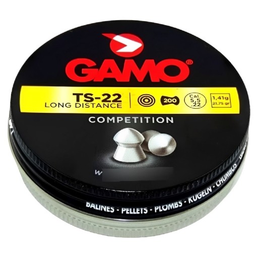 Detalhes do Chumbinho Gamo Ts-22 Long Distance Pesado 5.5mm (.22) - 200un