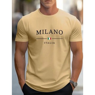 Camiseta Masculina Unissex Milano Itália Camisa Casual Gola Redonda Premium Envio Rápido