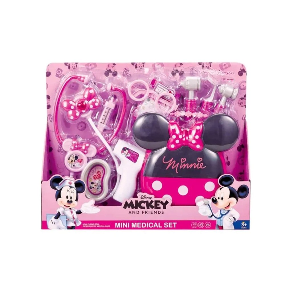 Brinquedo Infantil Maleta Consultório Médico c/ Acessórios Minnie Multikids - BR2188 - Mom & Baby