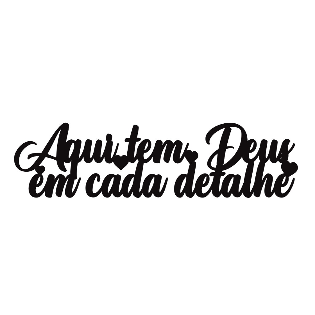 Lindo Aplique MDF Aqui Tem Deus Em Cada Detalhe Decoração Casa Presente Barato Achadinhos da Shopee
